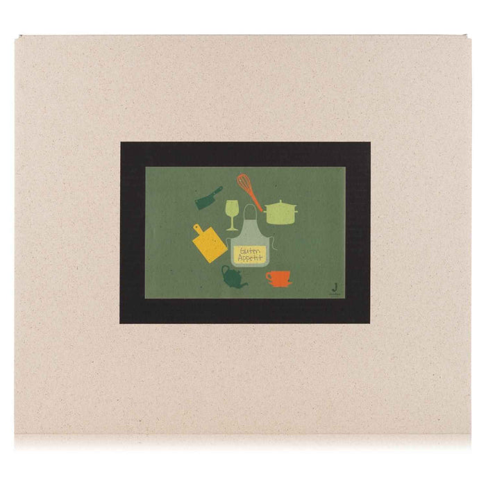 Jordan Original - Geschenkbox - Guten Appetit - umweltfreundlicher Graspapier Karton 425 x 380 x 145mm (zB. Platz für mind. drei Flaschen)