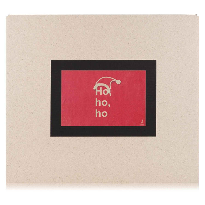 Jordan Original - Geschenkbox - Ho Ho Ho - umweltfreundlicher Graspapier Karton 425 x 380 x 145mm (zB. Platz für mind. drei Flaschen)