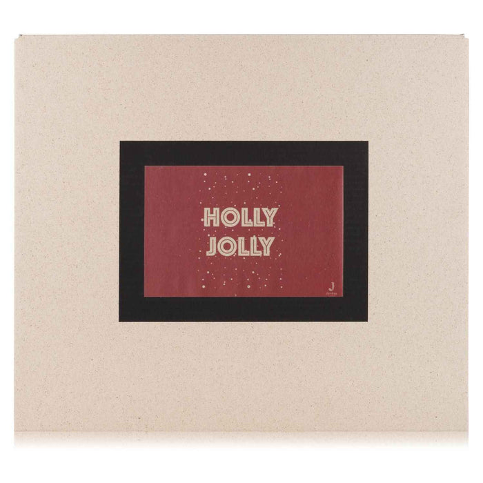 Jordan Original - Geschenkbox - Holly Jolly - umweltfreundlicher Graspapier Karton 425 x 380 x 145mm (zB. Platz für mind. drei Flaschen)
