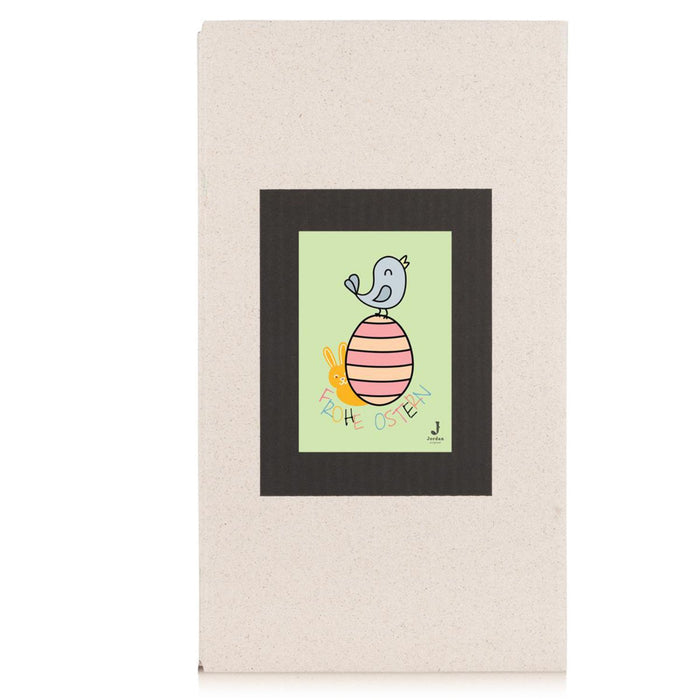 Jordan Original - Geschenkbox - Frohe Ostern Kinder - umweltfreundlicher Graspapier Karton 340 x 190 x 100mm (zB. Platz für zwei Flaschen)