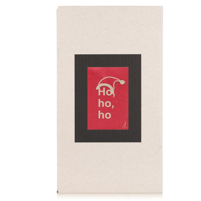 Jordan Original - Geschenkbox - Ho Ho Ho - umweltfreundlicher Graspapier Karton 340 x 190 x 100mm (zB. Platz für zwei Flaschen)