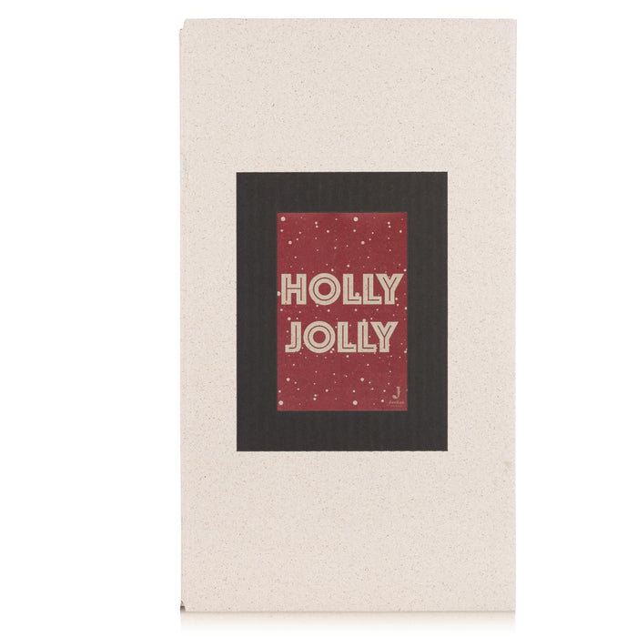 Jordan Original - Geschenkbox - Holly Jolly - umweltfreundlicher Graspapier Karton 340 x 190 x 100mm (zB. Platz für zwei Flaschen)