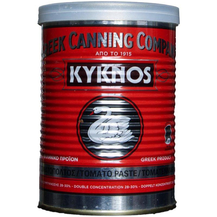 KYKNOS S.A. Greek Canning - Tomatenmark - doppelt konzentrierte Tomatenpaste aus Griechenland - 28-30% - 410g Dose