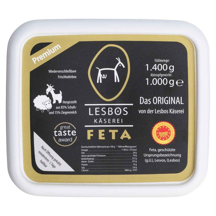 Lesbos Käserei - original Feta - 1Kg in Lake
