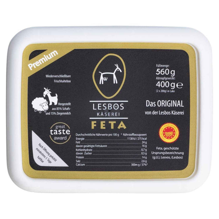 Lesbos Käserei - original Feta - 400g in Lake
