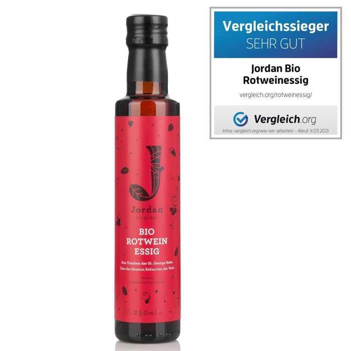 Jordan Original - Bio Rotweinessig - 250 ml - GR-BIO-01
