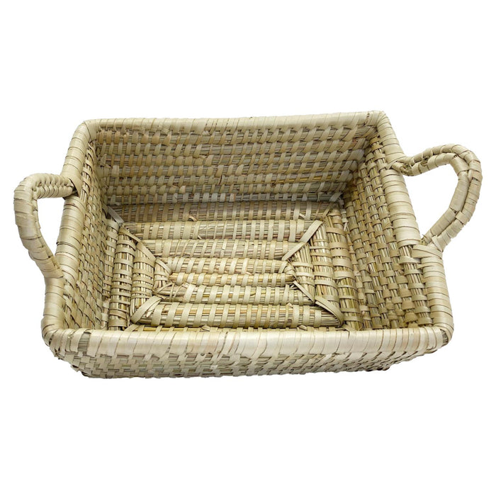 Jordan Olivenöl - Füllkorb "Seegras" - Klein - SET 2 - Jordan Olivenöl 0,25L + Jordan Original Balsamico 3 Jahre gereift 0,25L - 30cm x 22cm x 11 cm