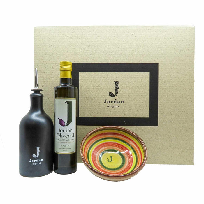 Jordan Olivenöl - Geschenkbox 37 - mit umweltfreundlichem Graspapier-Karton