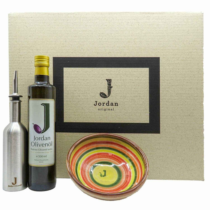 Jordan Olivenöl - Geschenkbox 38 - mit umweltfreundlichem Graspapier-Karton