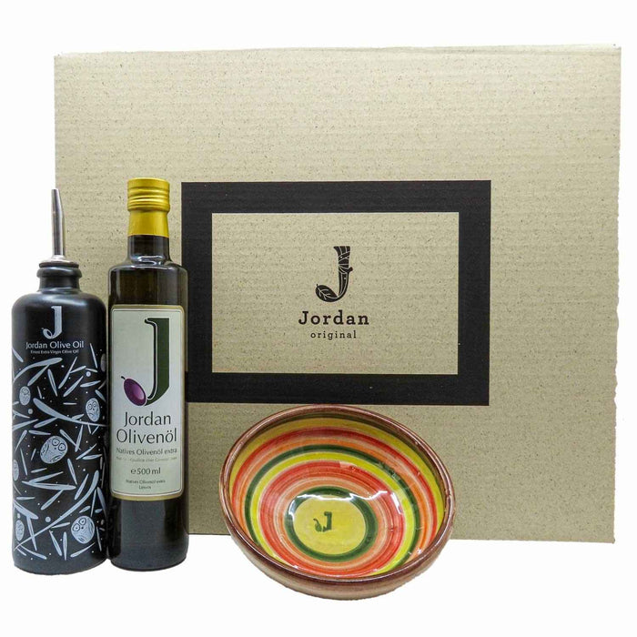 Jordan Olivenöl - Geschenkbox 41 - mit umweltfreundlichem Graspapier-Karton