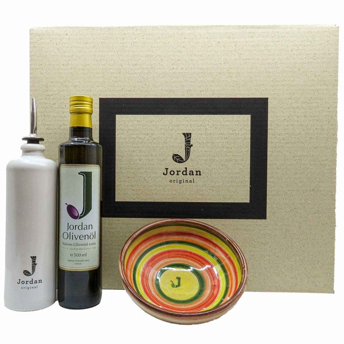 Jordan Olivenöl - Geschenkbox 42 - mit umweltfreundlichem Graspapier-Karton
