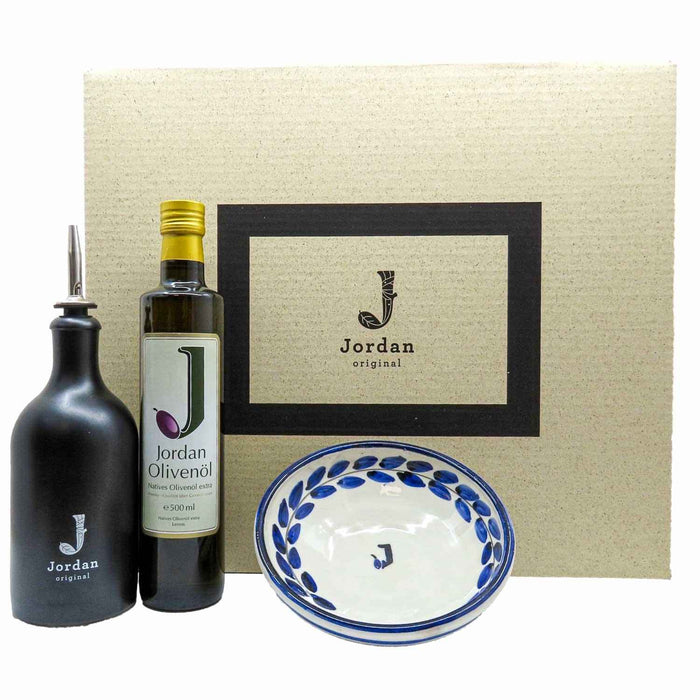 Jordan Olivenöl - Geschenkbox 44 - mit umweltfreundlichem Graspapier-Karton