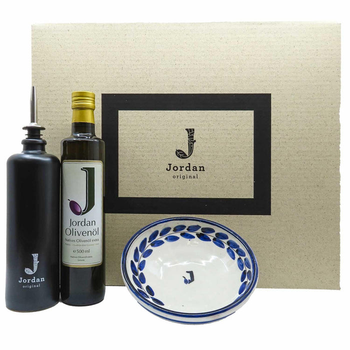 Jordan Olivenöl - Geschenkbox 45 - mit umweltfreundlichem Graspapier-Karton