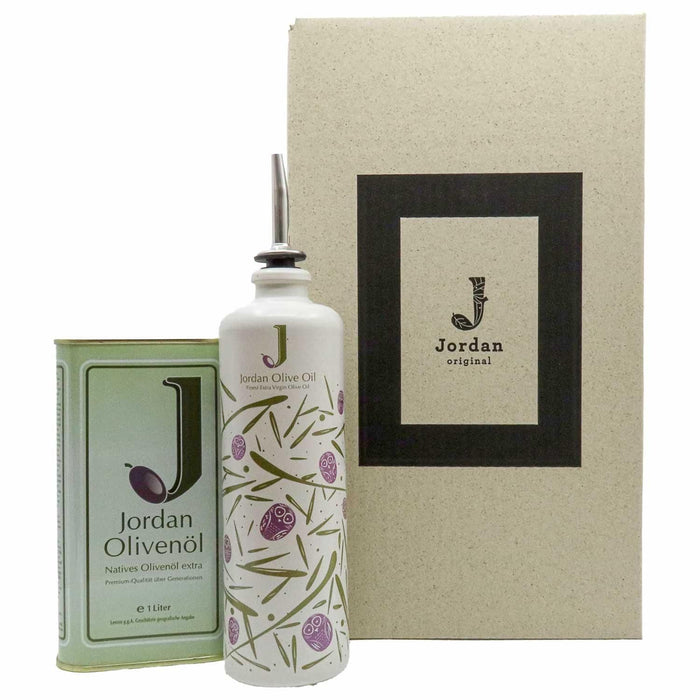 Jordan Olivenöl - Geschenkbox 26 - mit umweltfreundlichem Graspapier-Karton