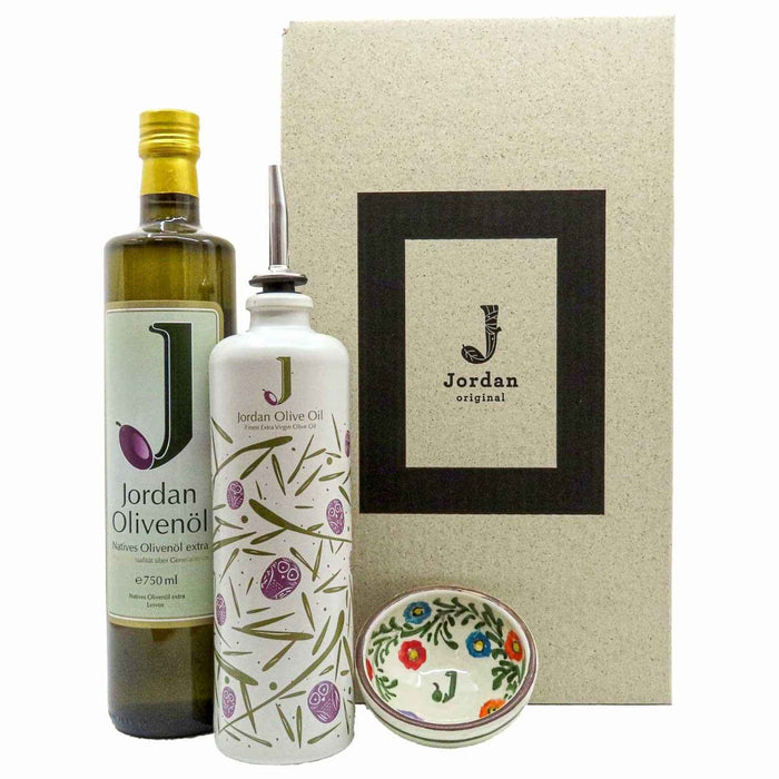 Jordan Olivenöl - Geschenkbox 30 - mit umweltfreundlichem Graspapier-Karton