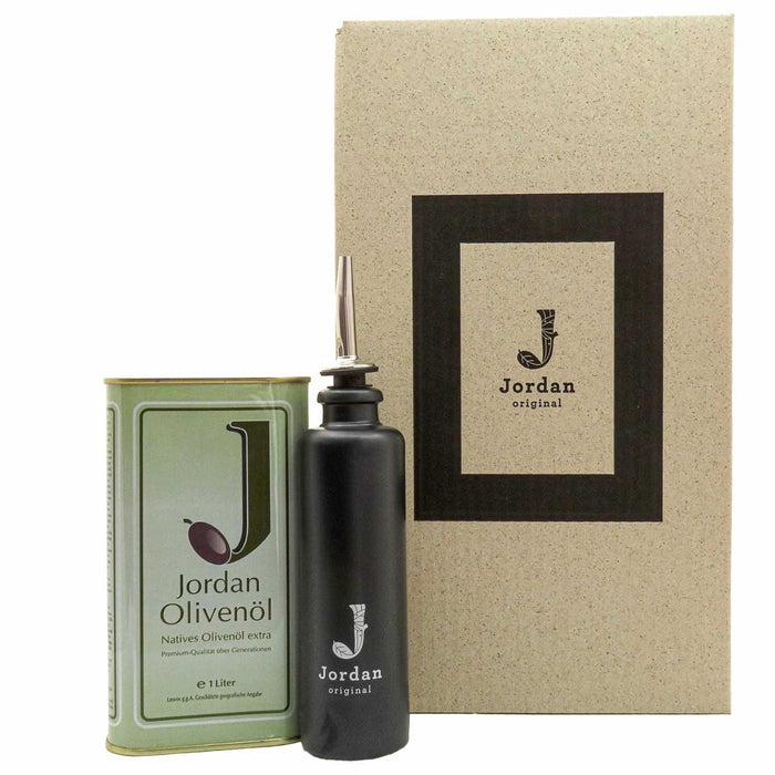 Jordan Olivenöl - Geschenkbox 33 - mit umweltfreundlichem Graspapier-Karton