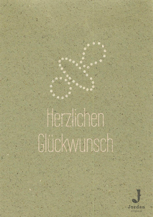 Jordan Original - Geschenkbox - Herzlichen Glückwunsch zur Geburt - umweltfreundlicher Graspapier Karton 340 x 190 x 100mm (zB. Platz für zwei Flaschen)